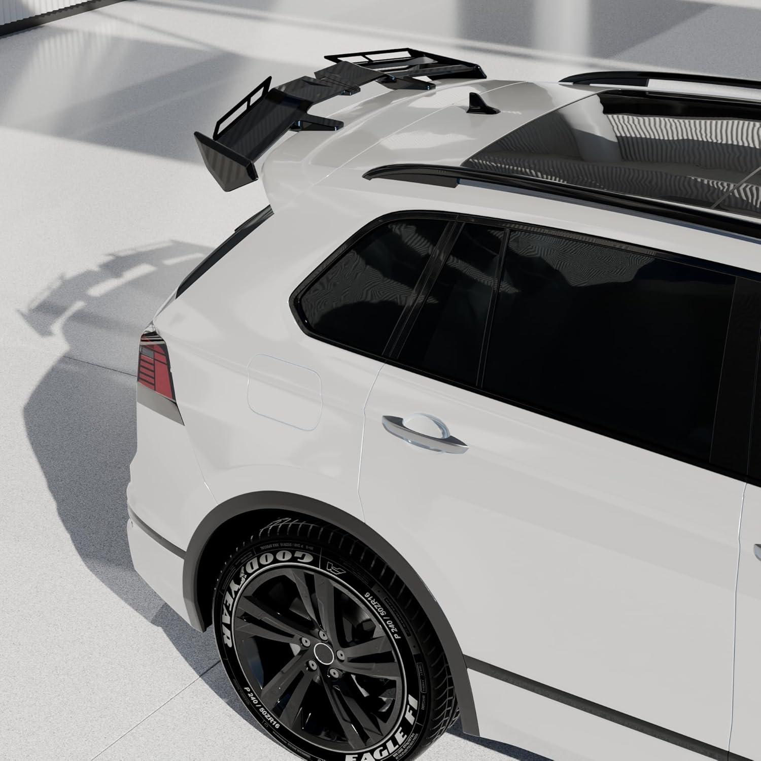 Alerón Trasero Techo Negro Brillante Narpes para VW Golf GTI Taos Tiguan ID.4