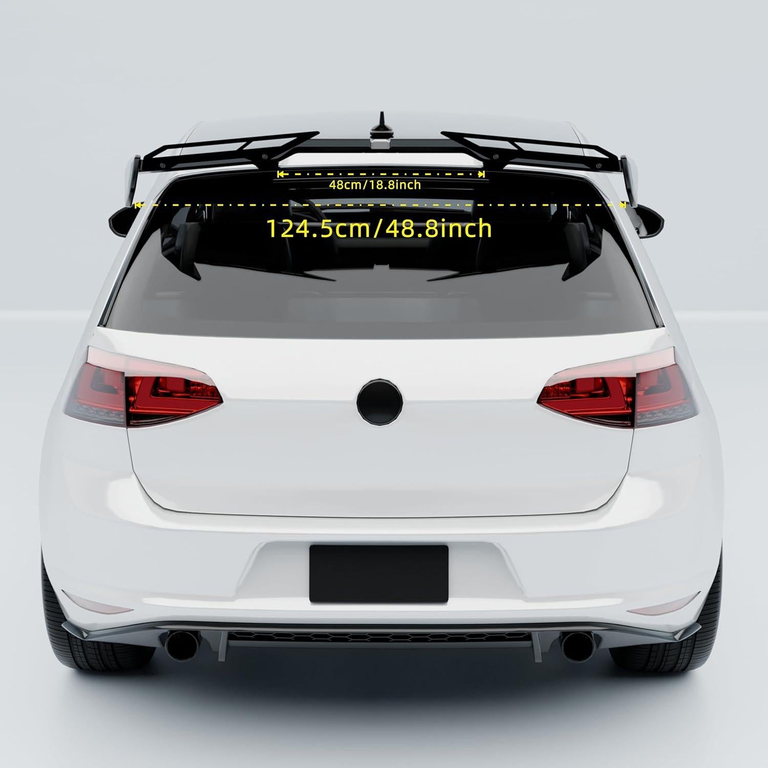 Alerón Trasero Techo Negro Brillante Narpes para VW Golf GTI Taos Tiguan ID.4