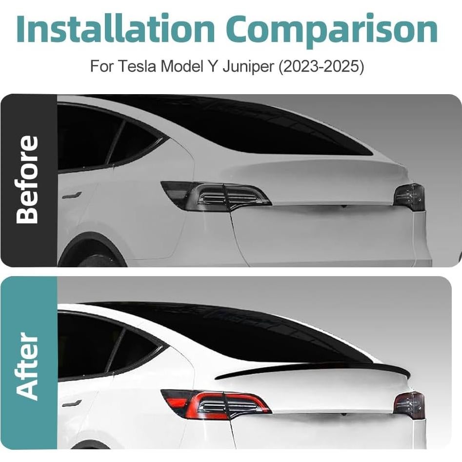 Alerón Trasero ABS Fibra de Carbono para Tesla Model Y 2025 2026