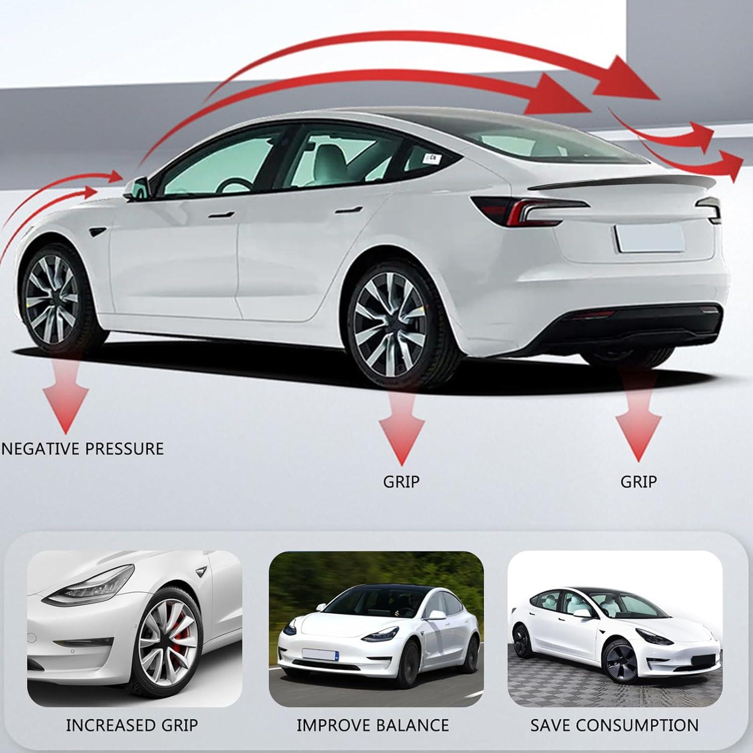 Alerón Trasero ABS Fibra de Carbono para Tesla Model Y 2025 2026