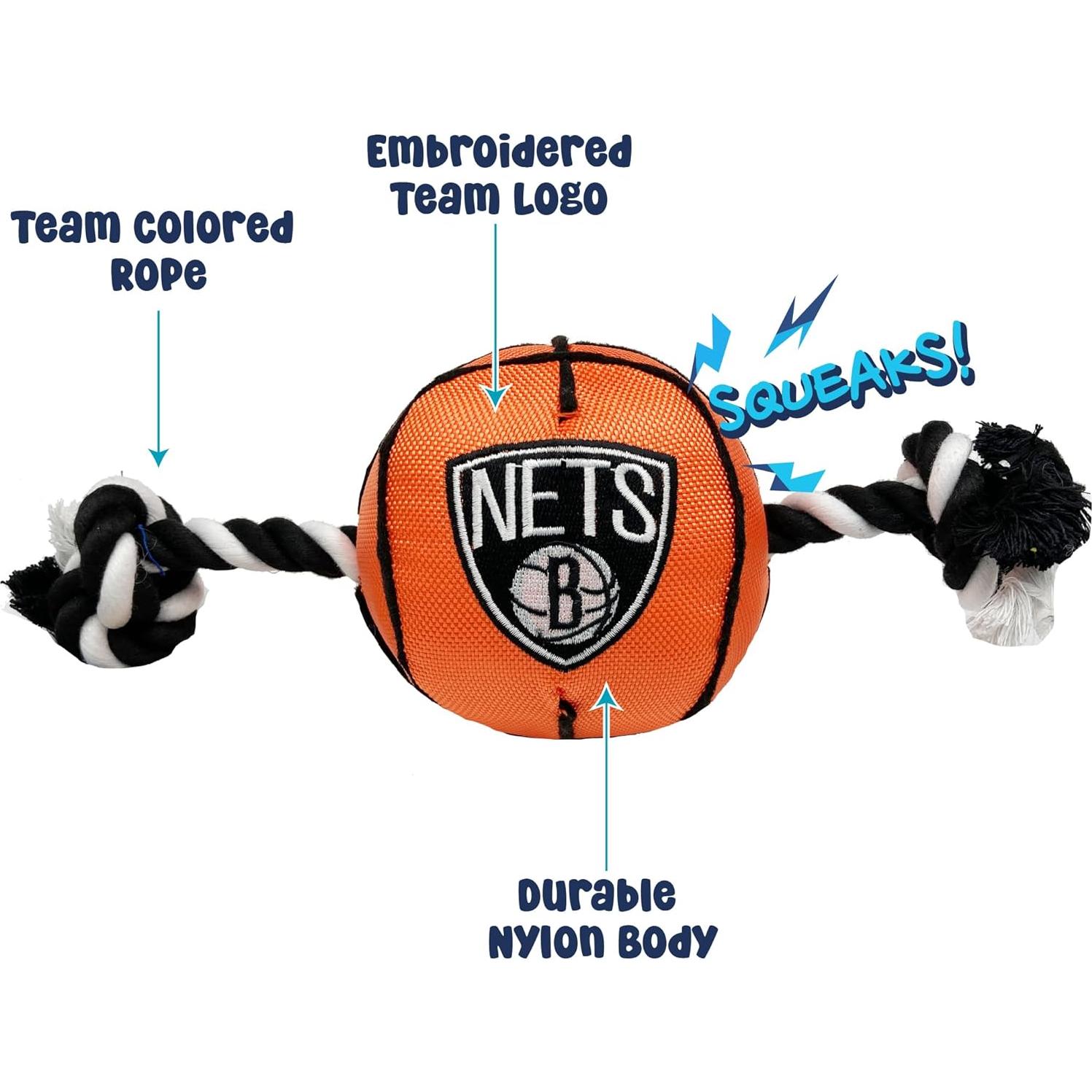 Juguete para perros Pets First NBA Baloncesto Brooklyn Nets