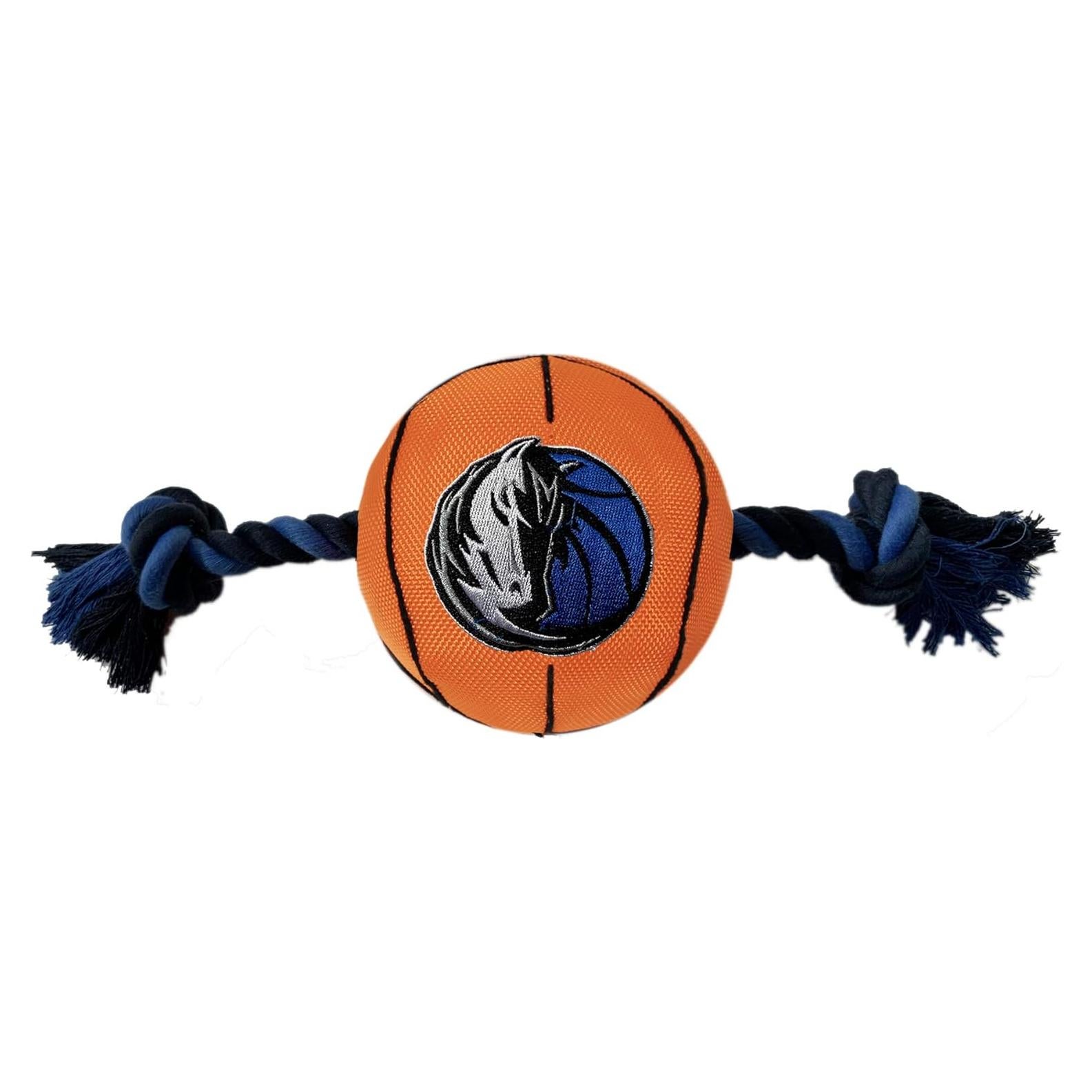 Juguete para mascotas NBA Dallas Mavericks con cuerda y squeaker
