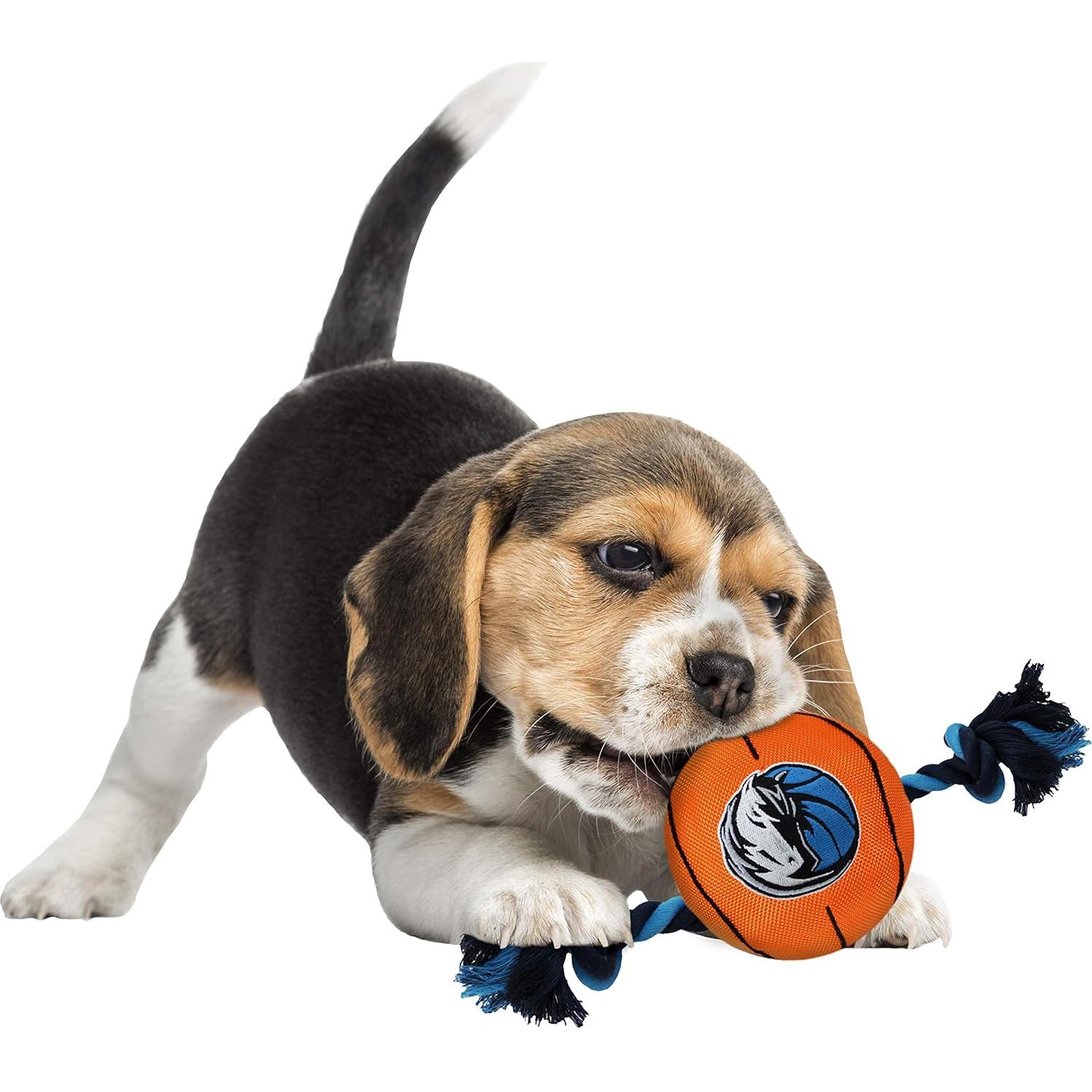 Juguete para mascotas NBA Dallas Mavericks con cuerda y squeaker