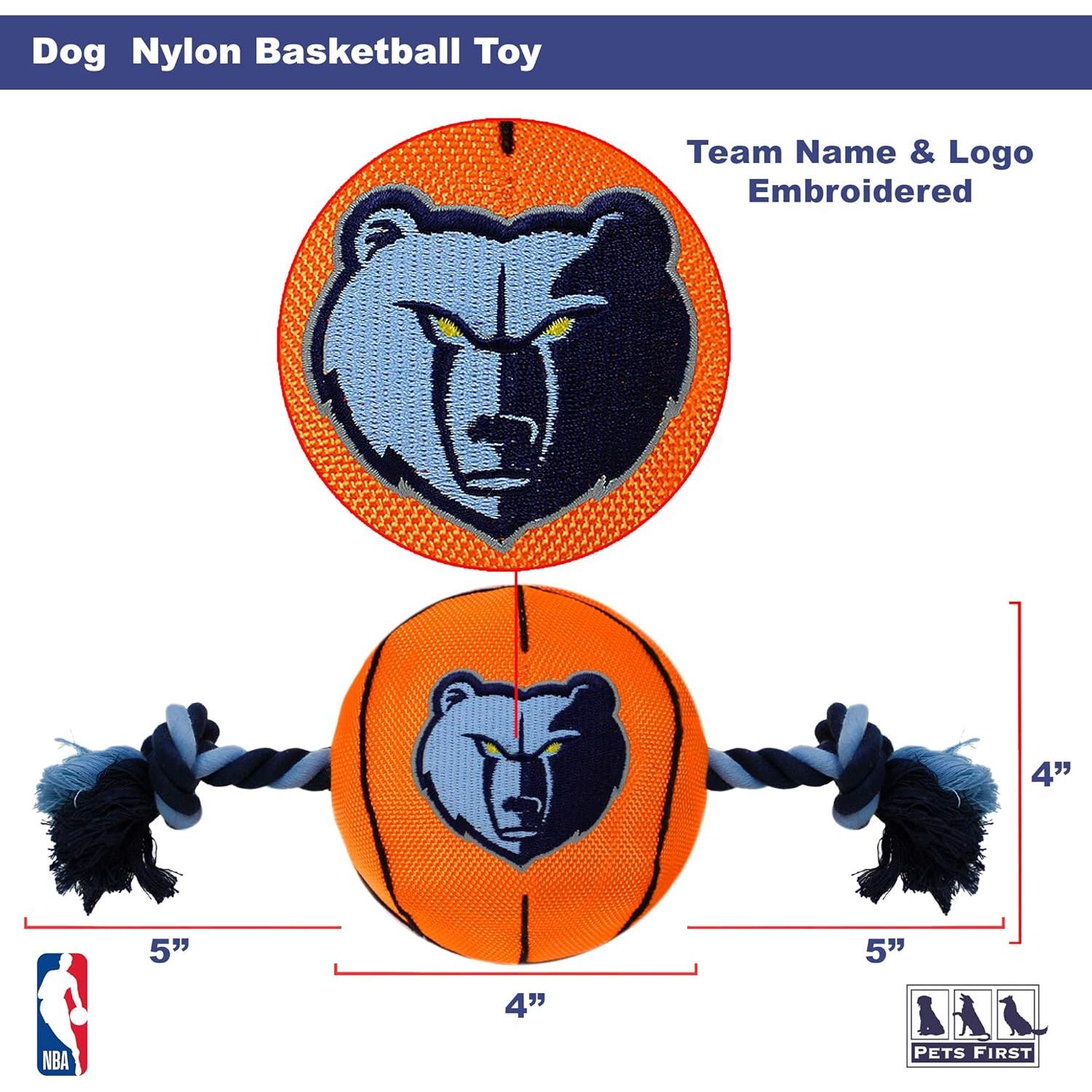 Juguete para perros Pets First NBA Baloncesto Grizzlies
