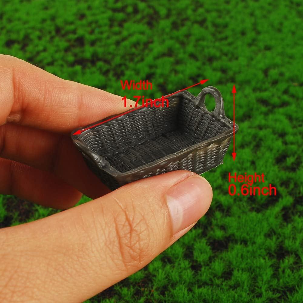 NWFashion 8 Piezas Mini Cesta de Pan para Casa de Muñecas