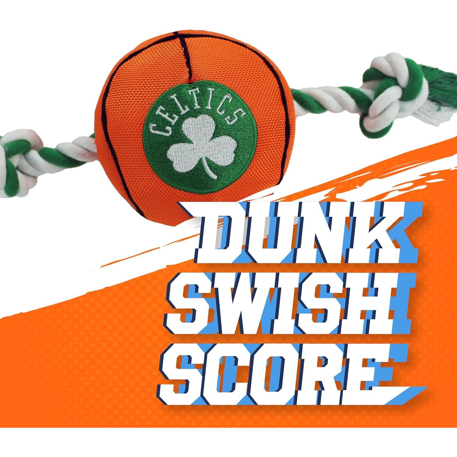 Juguete para mascotas NBA Boston Celtics - Baloncesto con cuerda