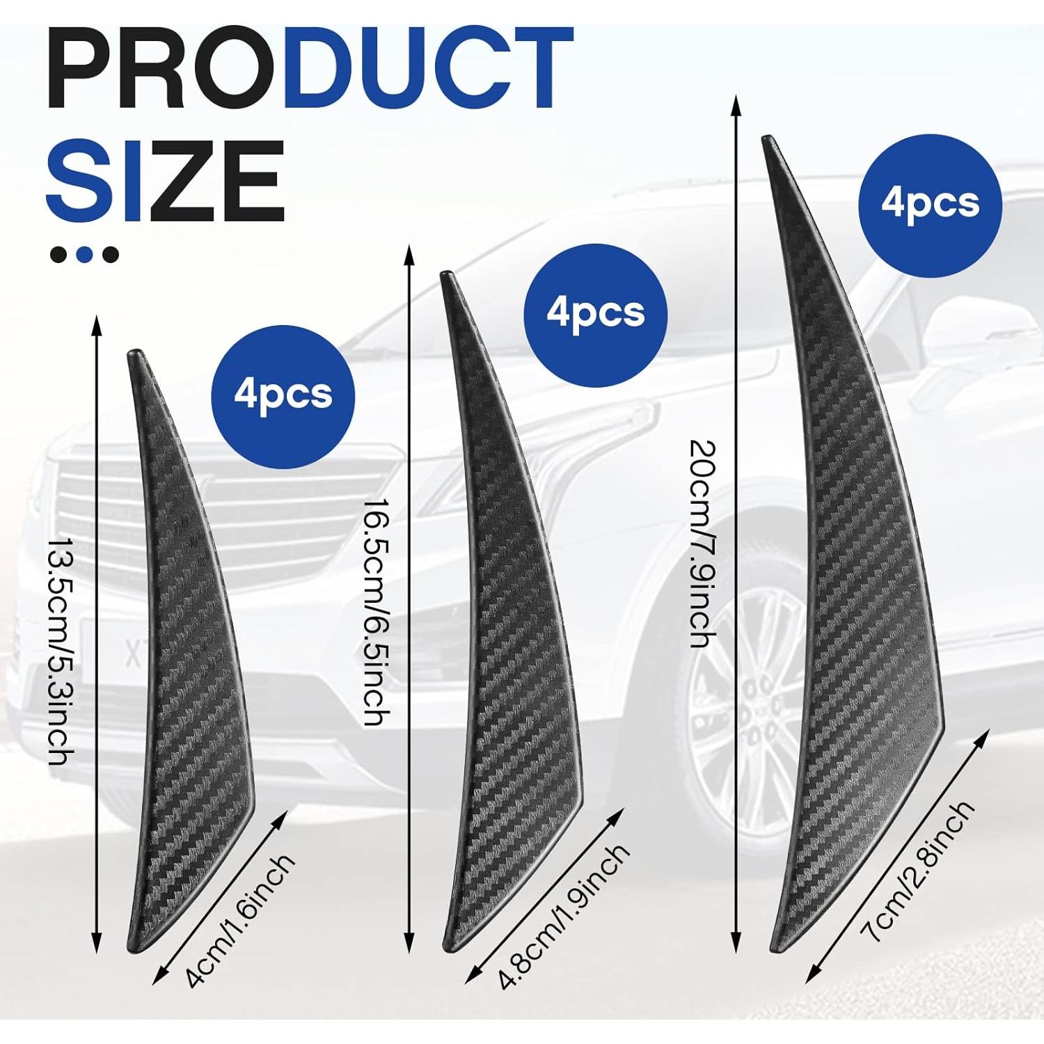 Kit de 12 Spoilers Universales Tallew para Parachoques Delantero