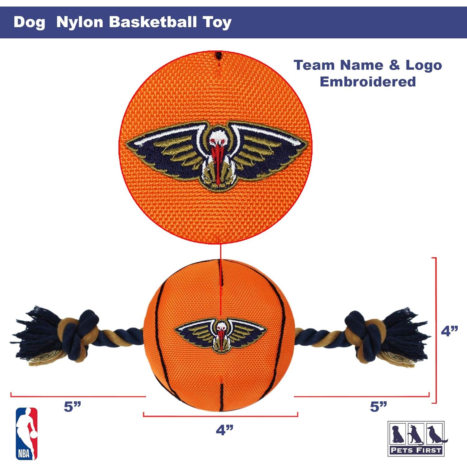 Juguete para perros NBA New Orleans Pelicans con cuerda