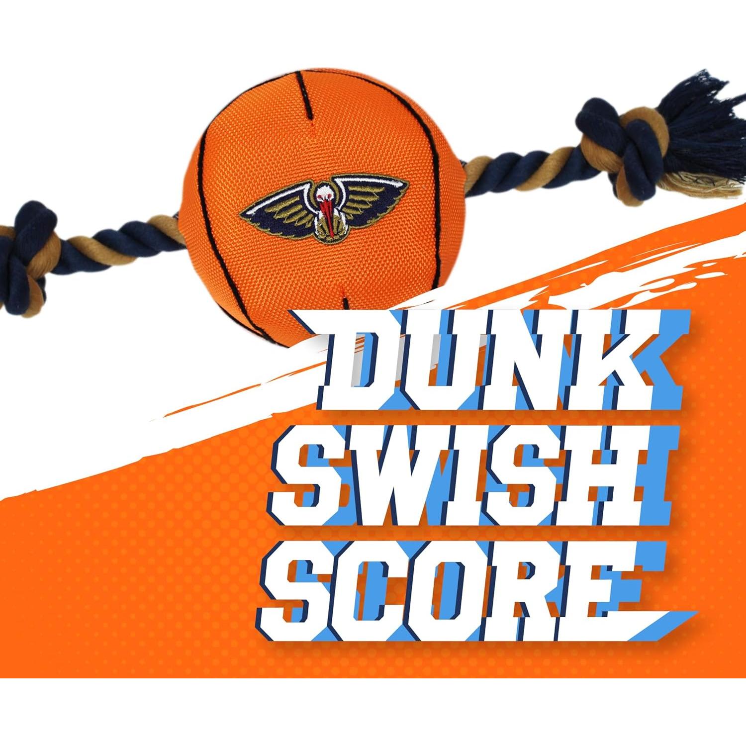 Juguete para perros NBA New Orleans Pelicans con cuerda
