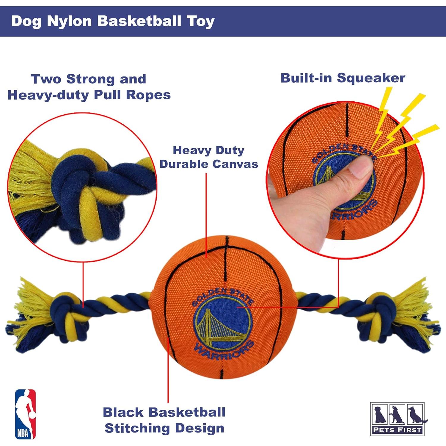 Juguete para mascotas NBA Golden State Warriors con cuerda
