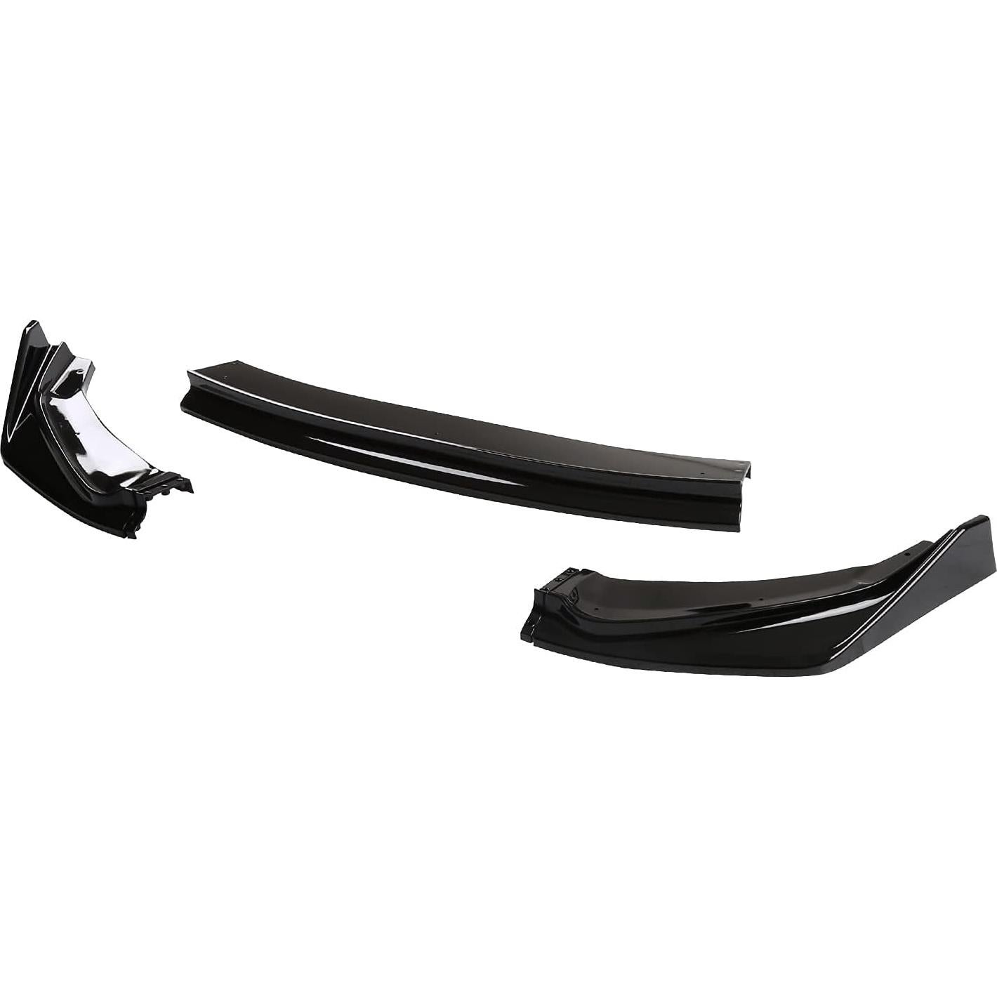 Labio de Parachoques Frontal Negro Brillante Spec-D Honda Fit 2014-2017