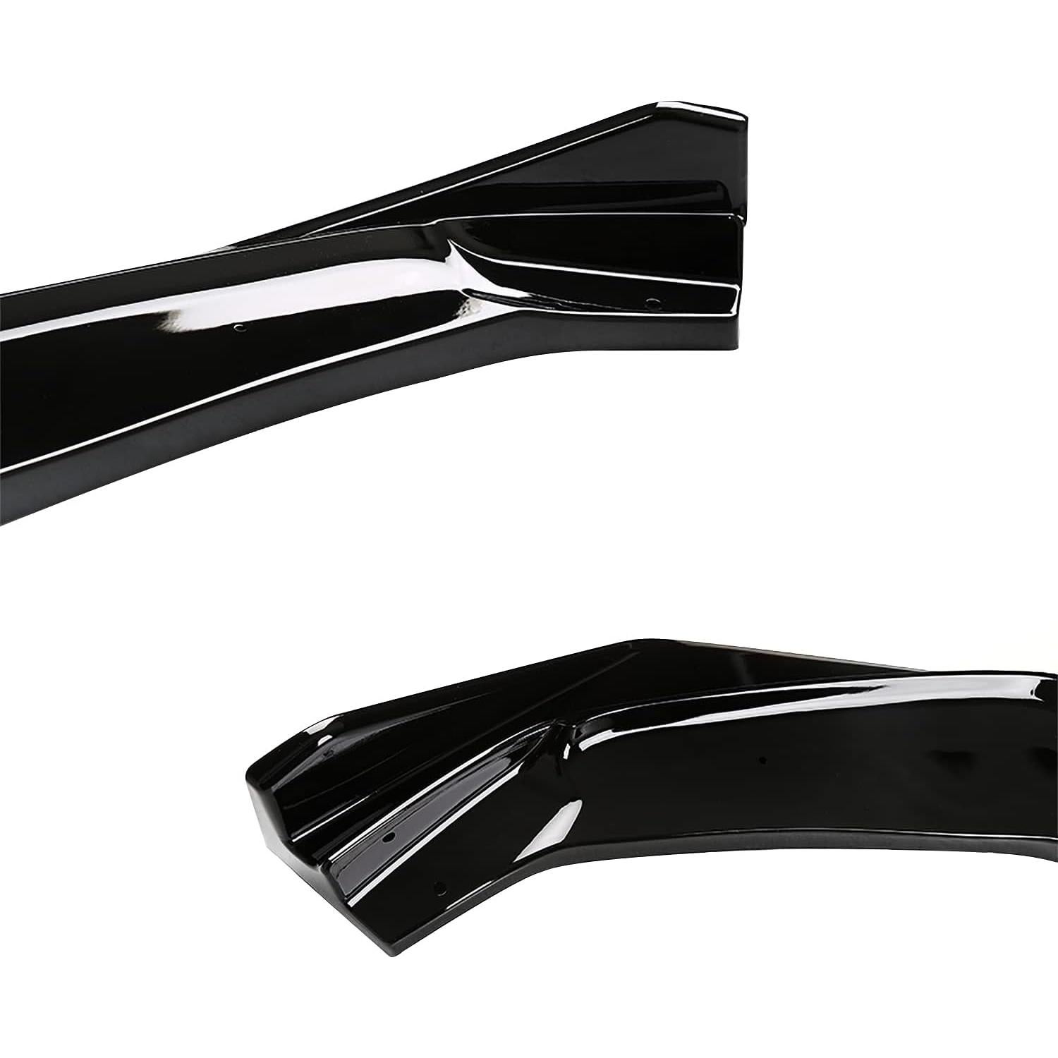 Labio de Parachoques Frontal Negro Brillante Spec-D Honda Fit 2014-2017