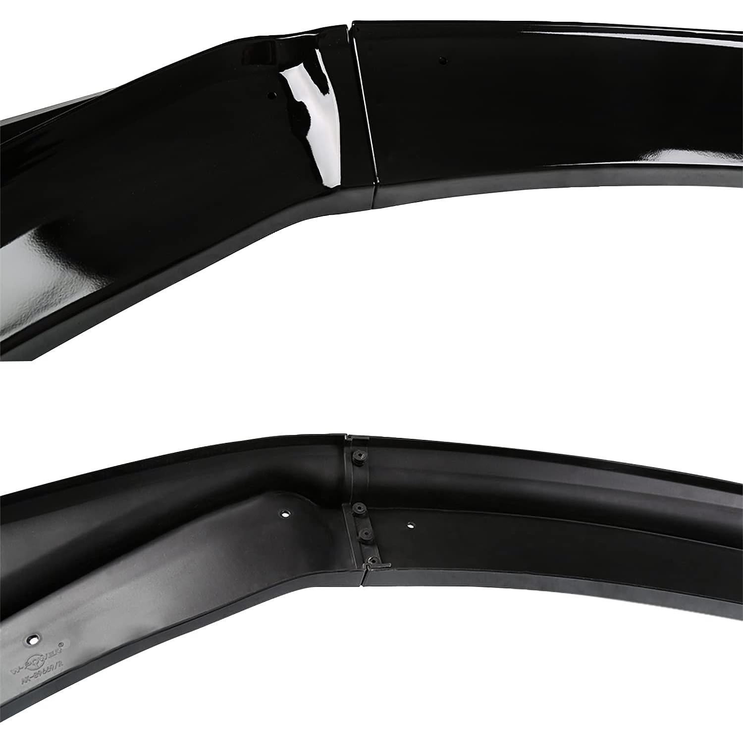 Labio de Parachoques Frontal Negro Brillante Spec-D Honda Fit 2014-2017