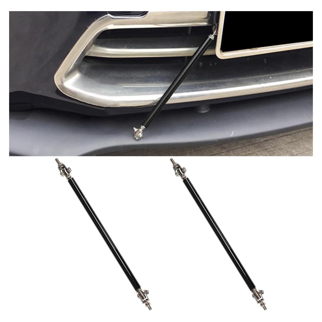 Varillas de Soporte Ajustables LHDOS para Parachoques Coche Negro