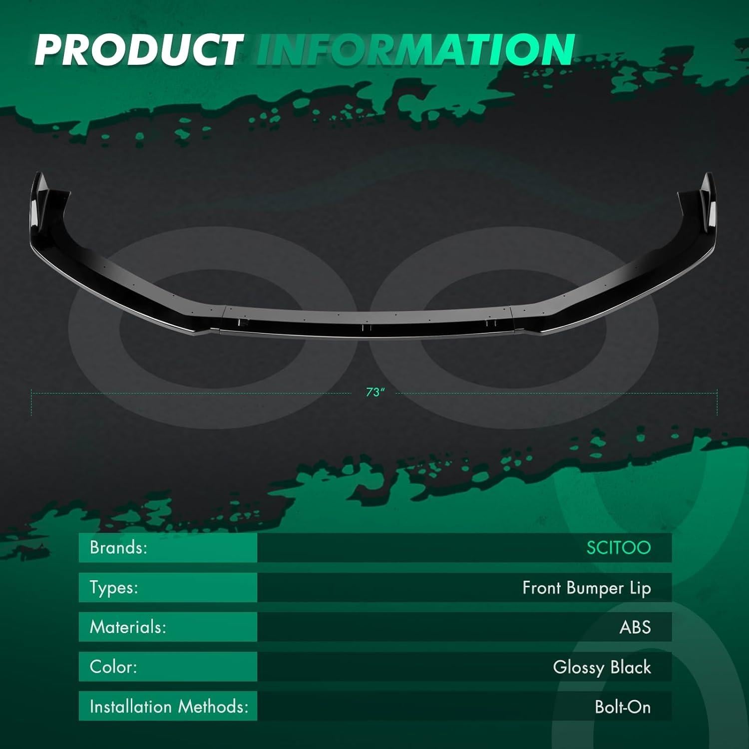 Divisor de Labio Frontal SCITOO para Honda Accord 2018-2021