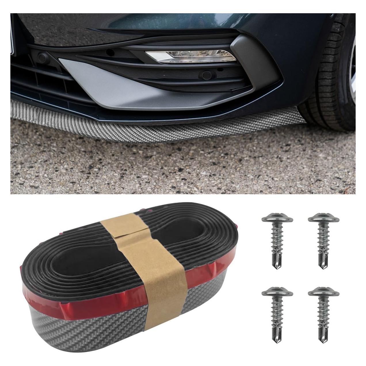 Labio Spoiler Parachoques Frontal YoRise 2.5m Caucho Negro