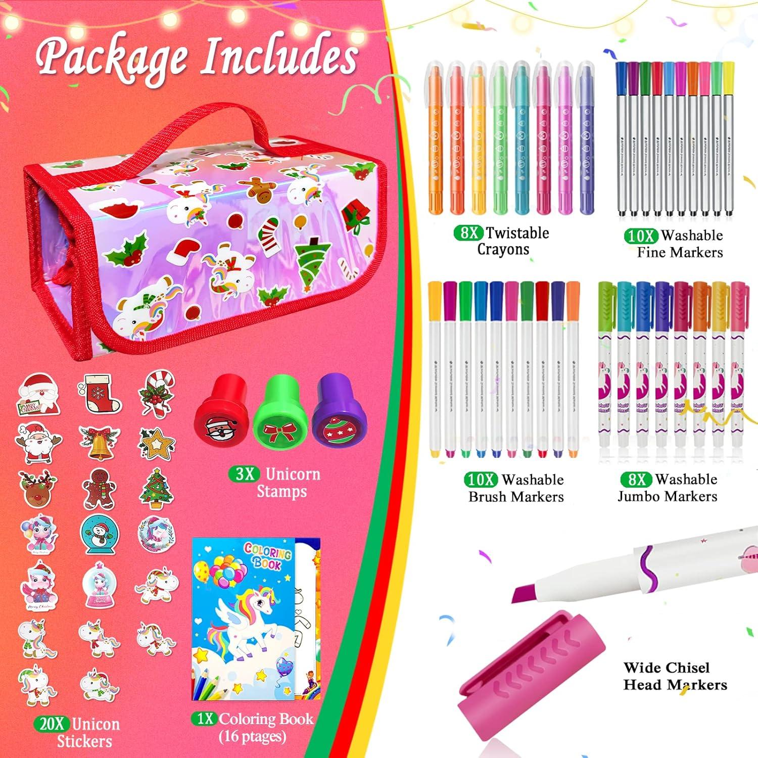 Set de Marcadores Lavables Weirtoya 70 PCS para Niños