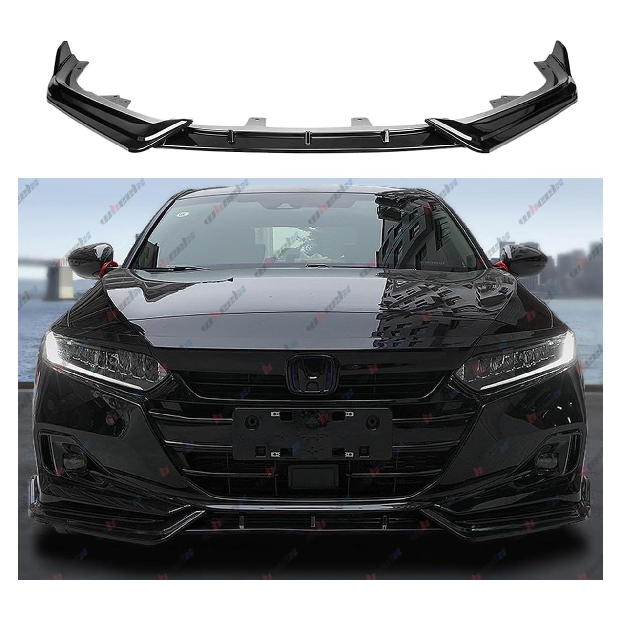 Labio Frontal WheelX para Honda Accord 2021-2022 Negro Brillante