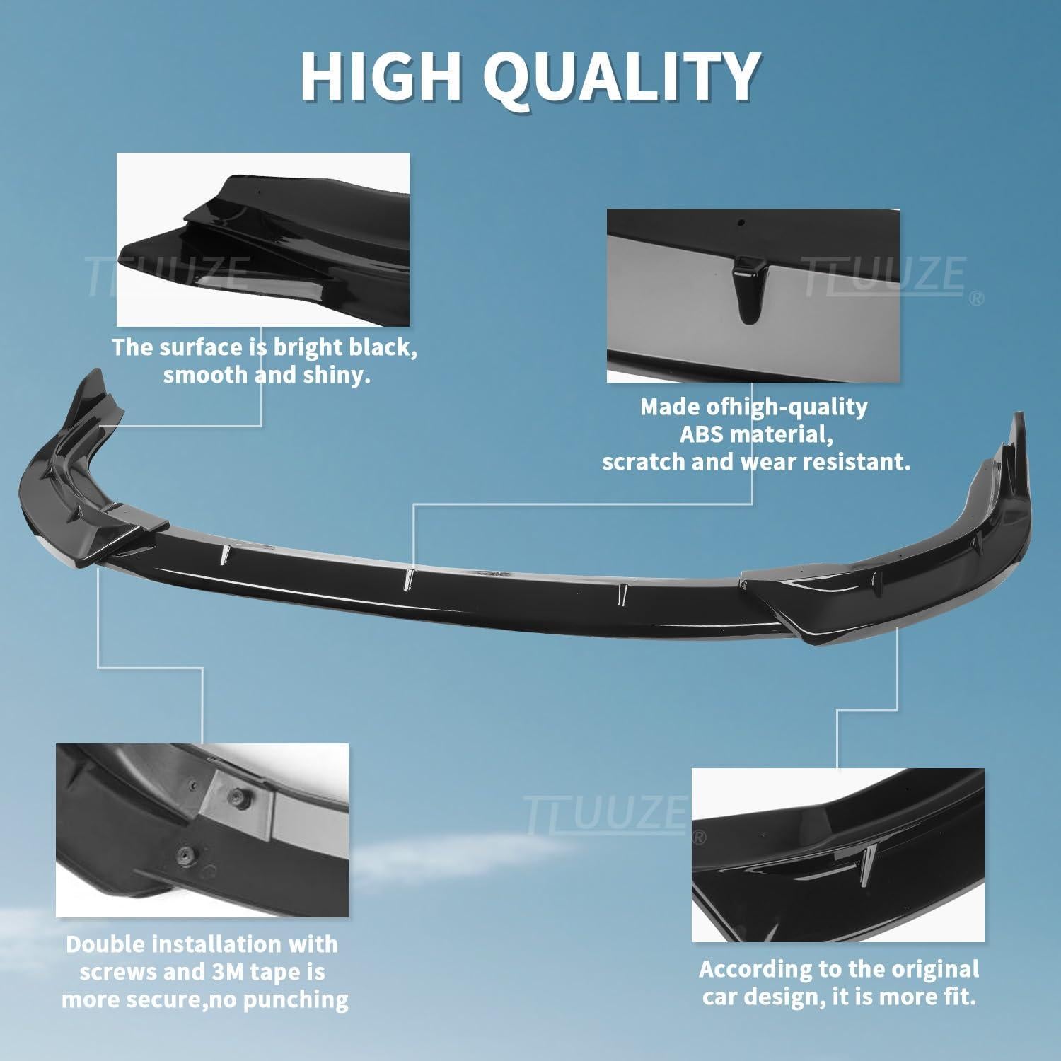 Spoiler Labio Frontal Tluuze para Honda Civic 2006-2008
