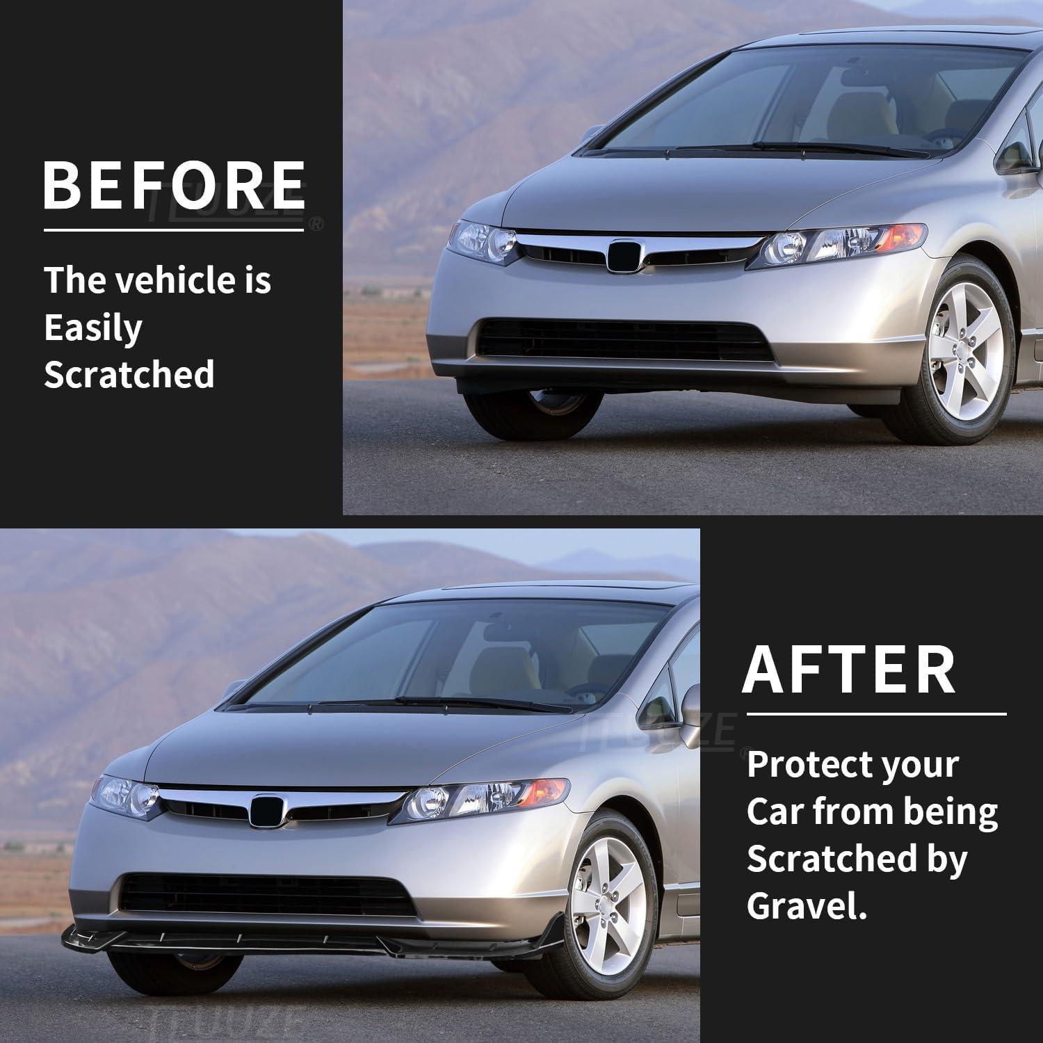 Spoiler Labio Frontal Tluuze para Honda Civic 2006-2008