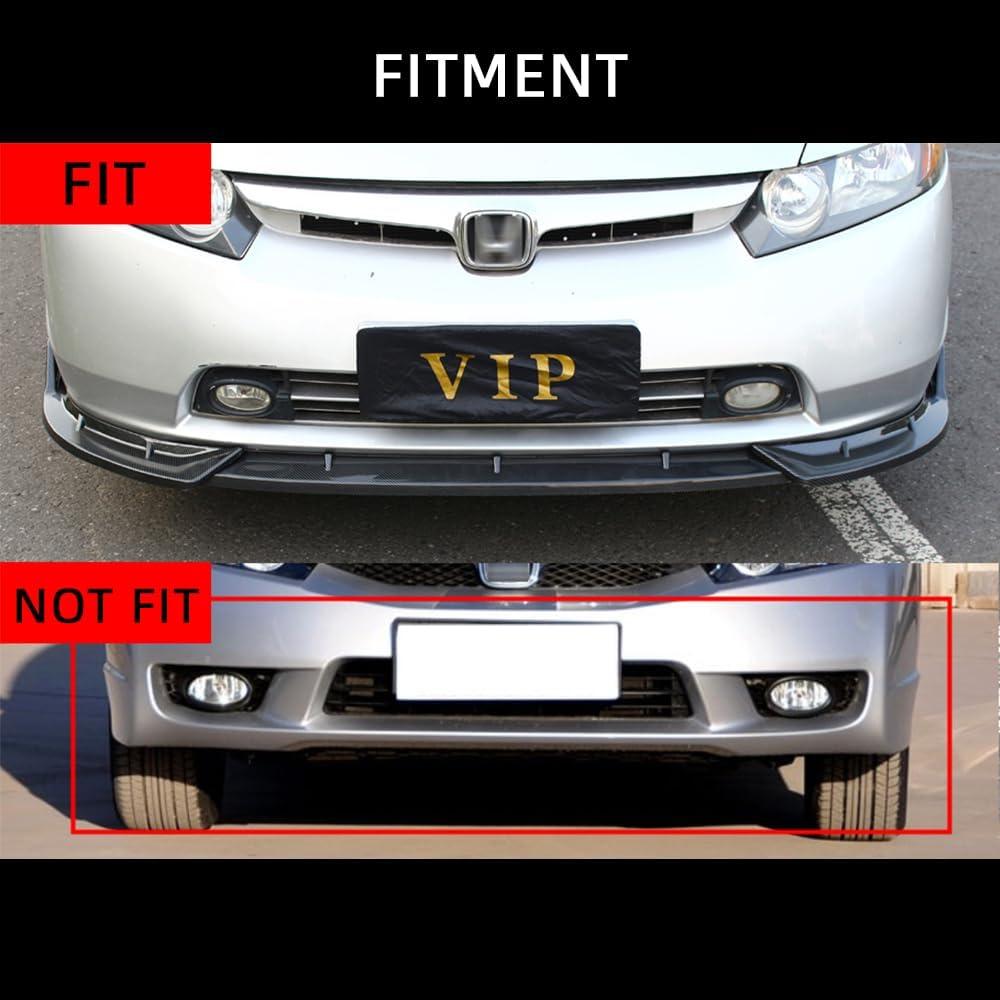 Spoiler Labio Frontal Tluuze para Honda Civic 2006-2008