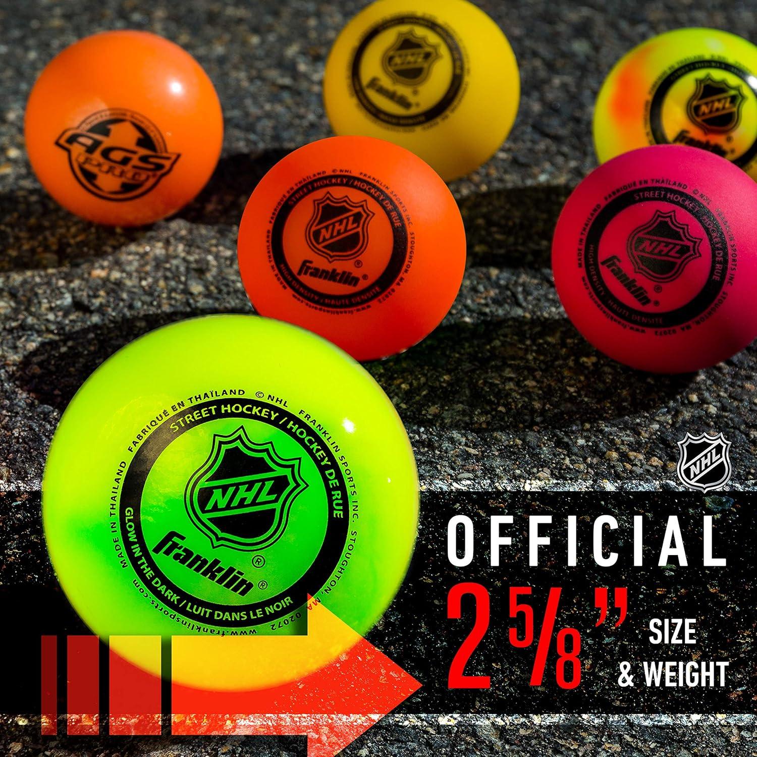 Pelotas de Hockey Callejero Franklin Sports NHL - Bolsa de 3