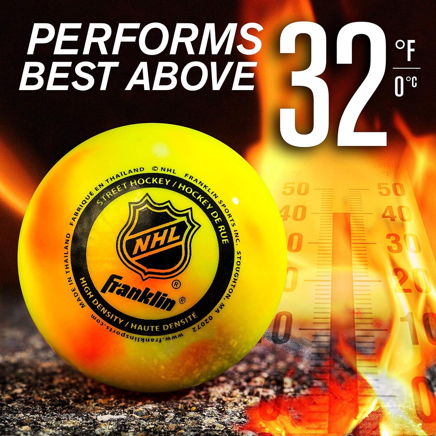 Pelotas de Hockey Callejero Franklin Sports NHL - Bolsa de 3