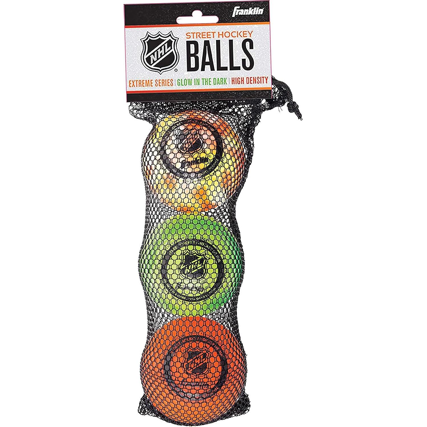 Pelotas de Hockey Callejero Franklin Sports NHL - Bolsa de 3