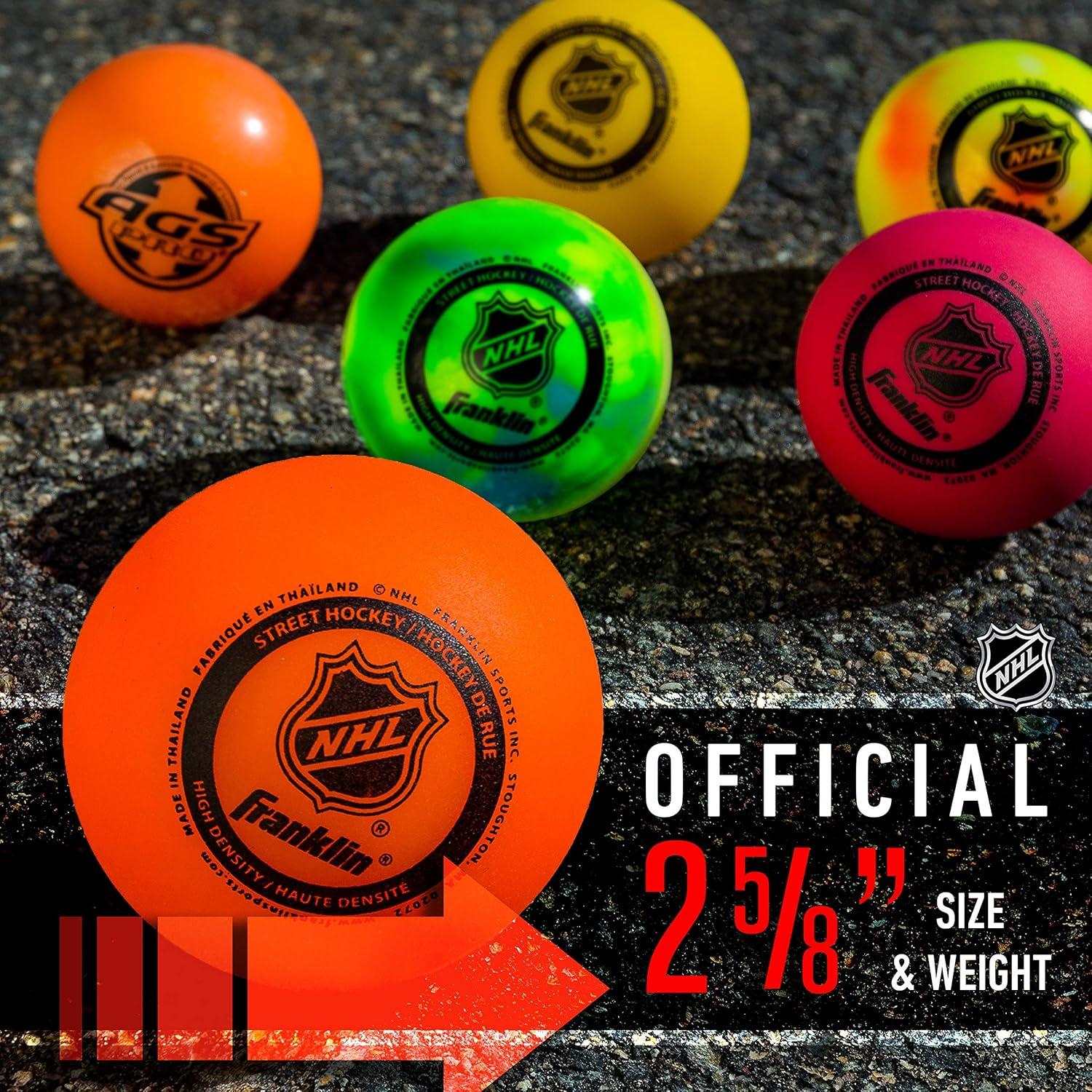 Pelotas de Hockey Callejero Franklin Sports - Bolsa de 3