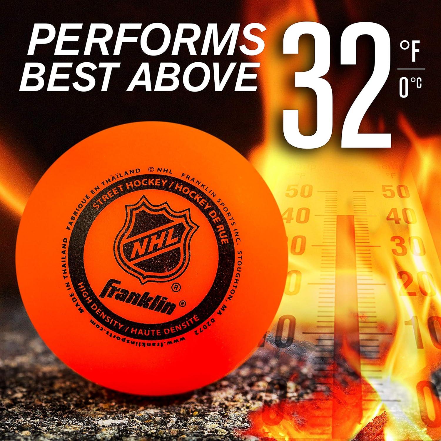 Pelotas de Hockey Callejero Franklin Sports - Bolsa de 3