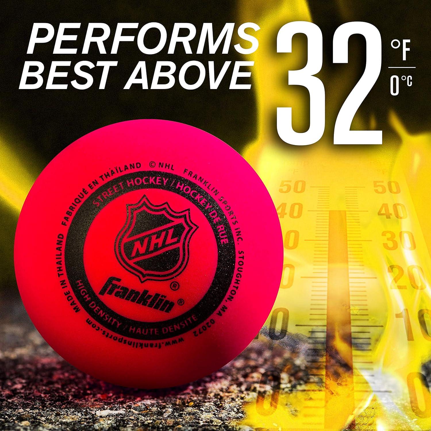 Pelotas de Hockey Callejero Franklin Sports - Bolsa de 3