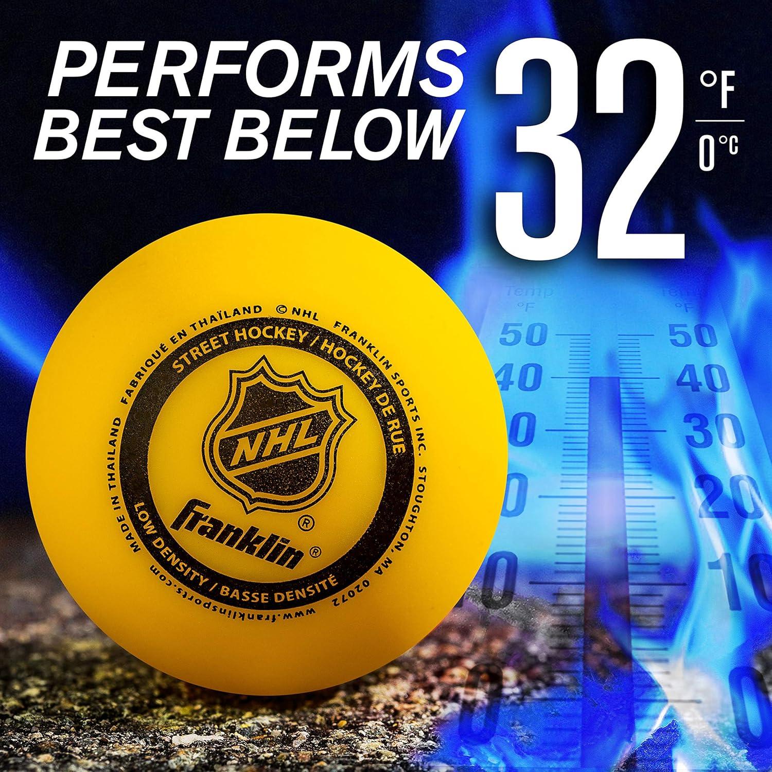 Pelotas de Hockey Callejero Franklin Sports - Bolsa de 3