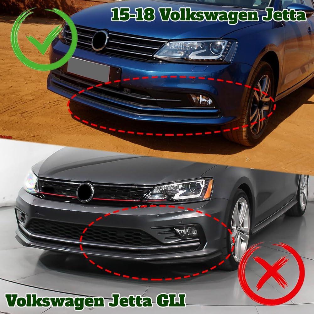 Kit de labio de parachoques delantero 3 piezas DriftX para Jetta 2015-2018
