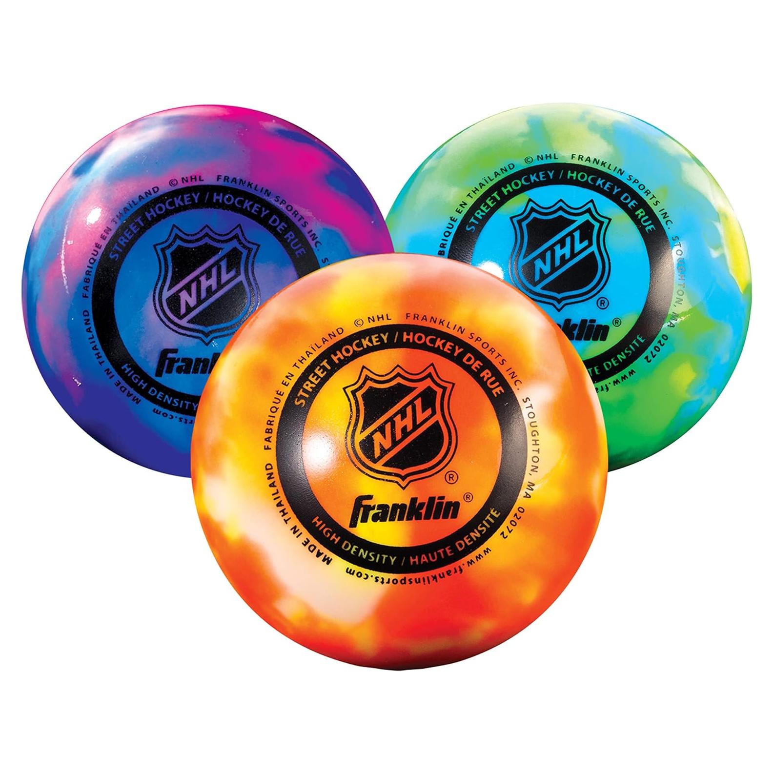 Pelotas de Hockey Callejero Franklin Sports - Bolsa de 3