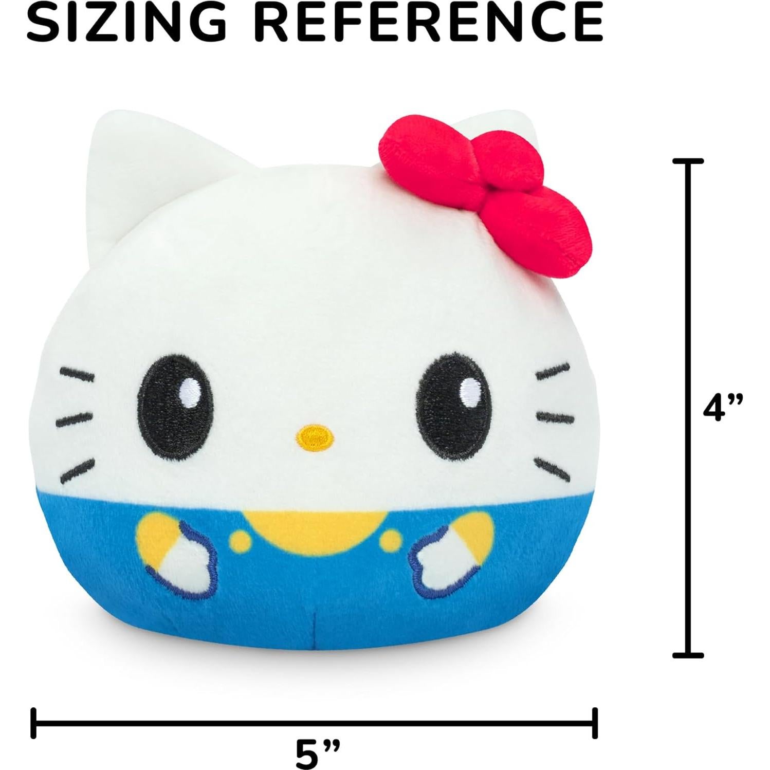 Peluche Reversible TeeTurtle Hello Kitty y Cinnamoroll 10cm