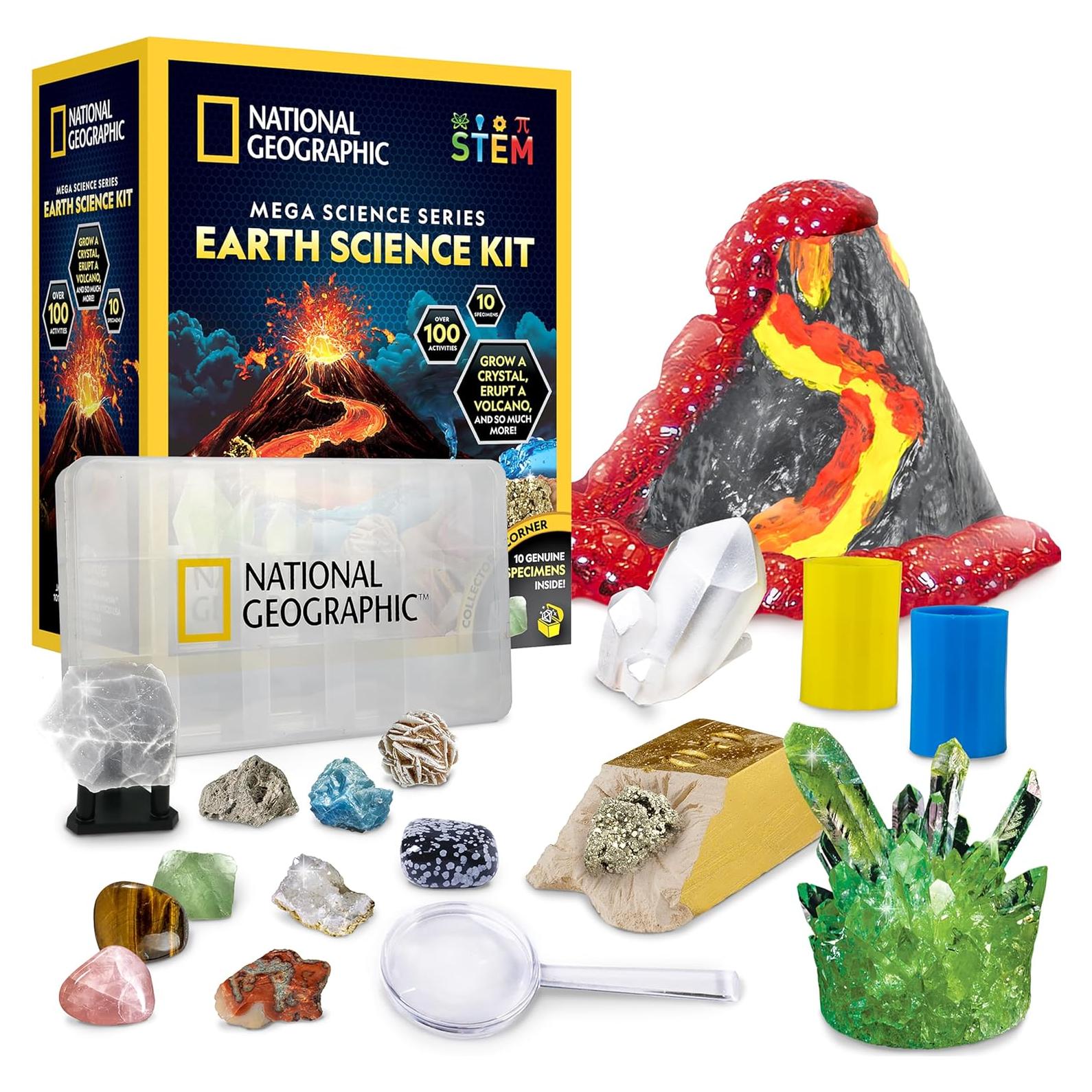 Kit de Ciencias de la Tierra National Geographic - 100+ Experimentos