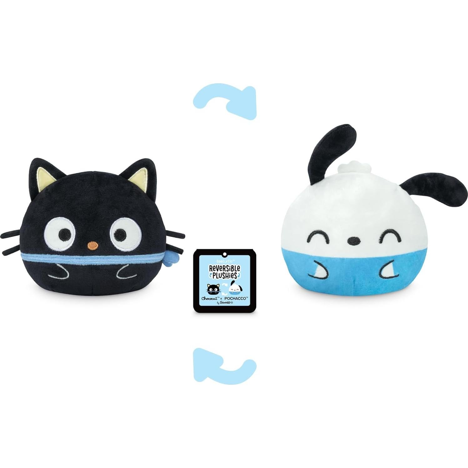 Peluche Reversible TeeTurtle Hello Kitty 10 cm Kawaii