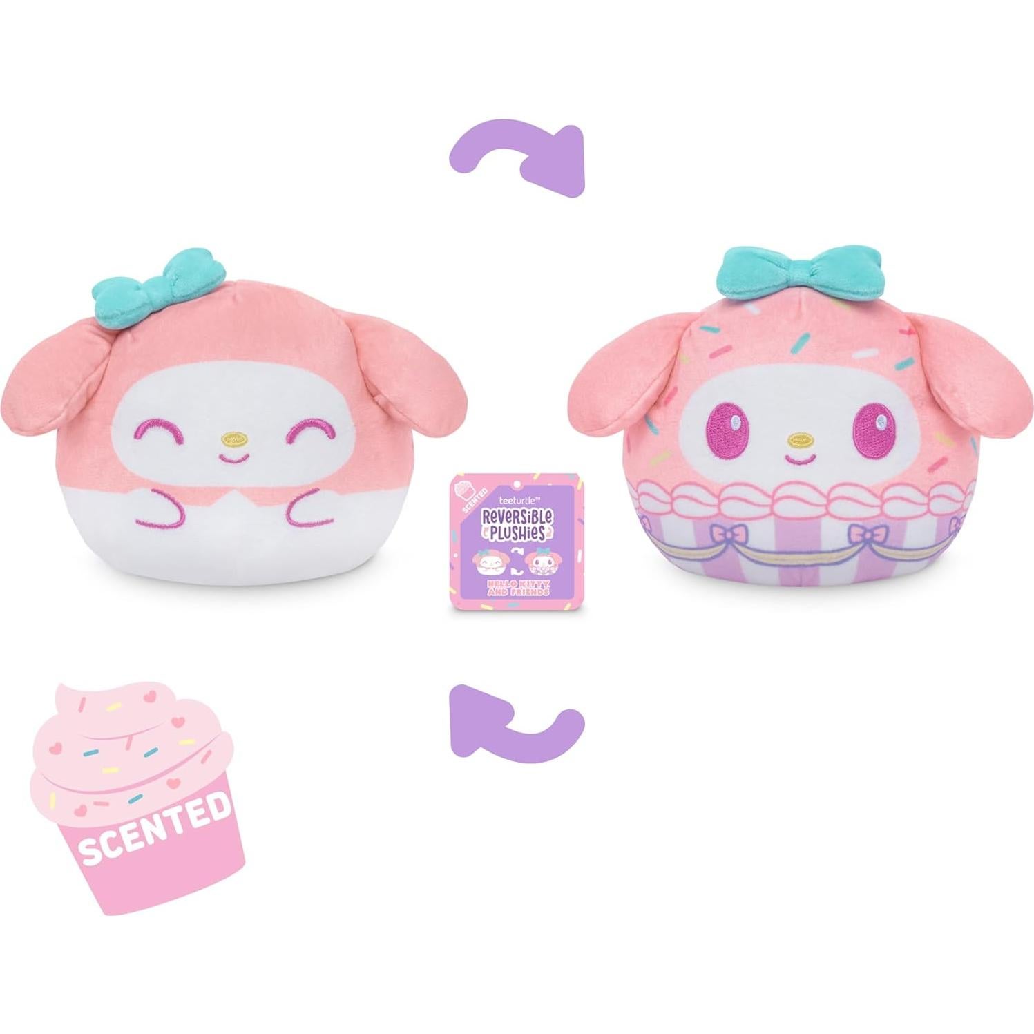 Peluches Reversibles TeeTurtle My Melody 10 cm Kawaii