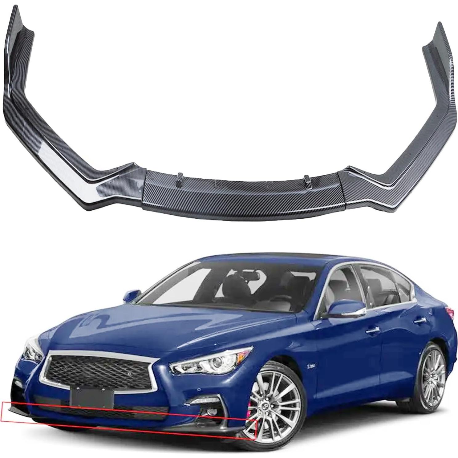 Labio de Parachoques Frontal MUCO para Infiniti Q50 Sport 2018-2022
