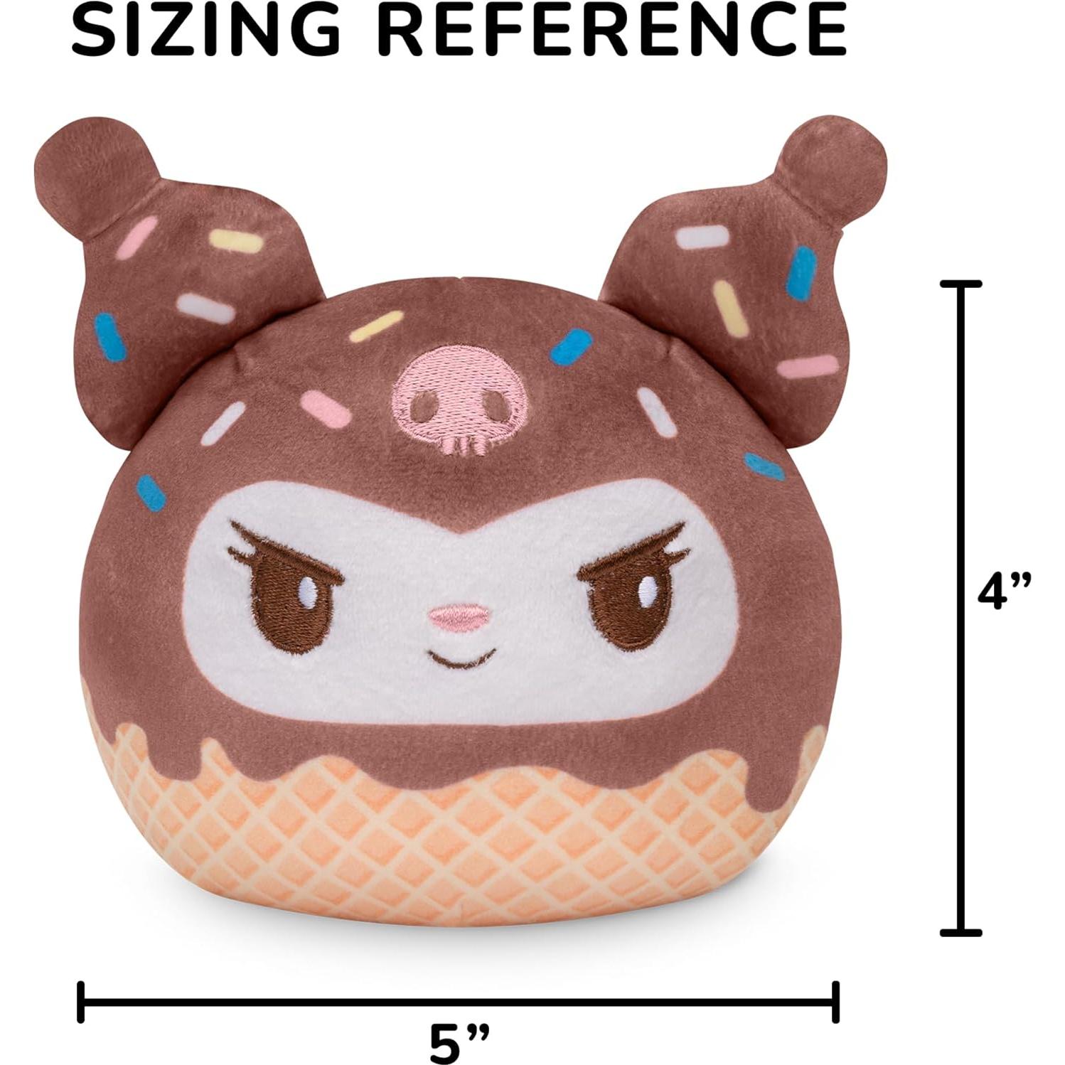 TeeTurtle Peluche Reversible Kuromi Helado 10 cm