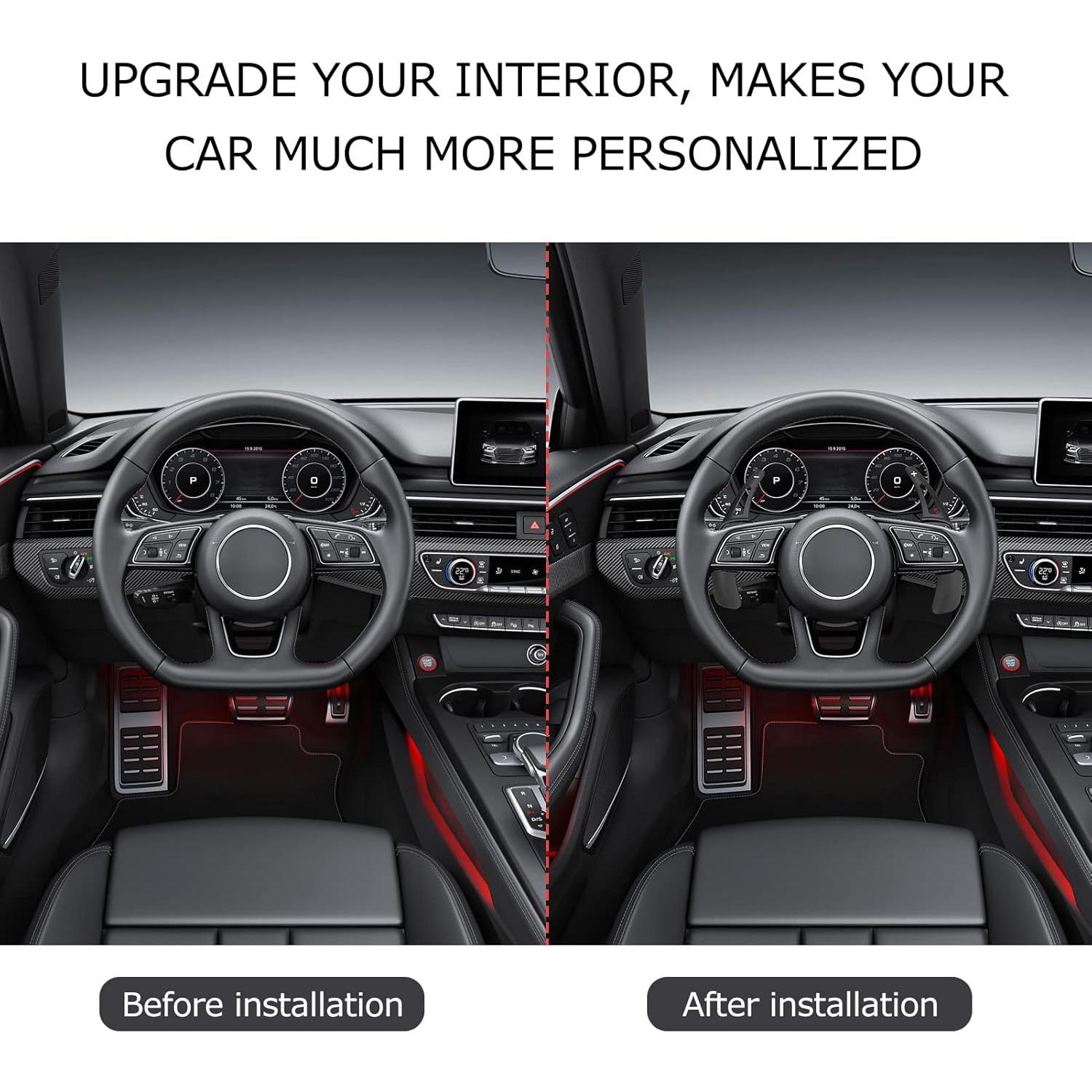 Juego de 2 Palancas de Cambio para Volante BTIHCEUOT A3 A4 A5 A6 A7 Q3 Q5