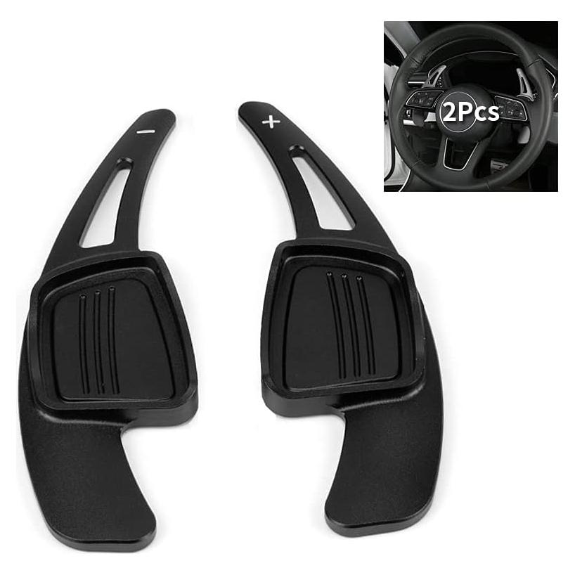 Palanca de Cambio Extensión Audi Sanrily Aluminio Negro 2 Piezas