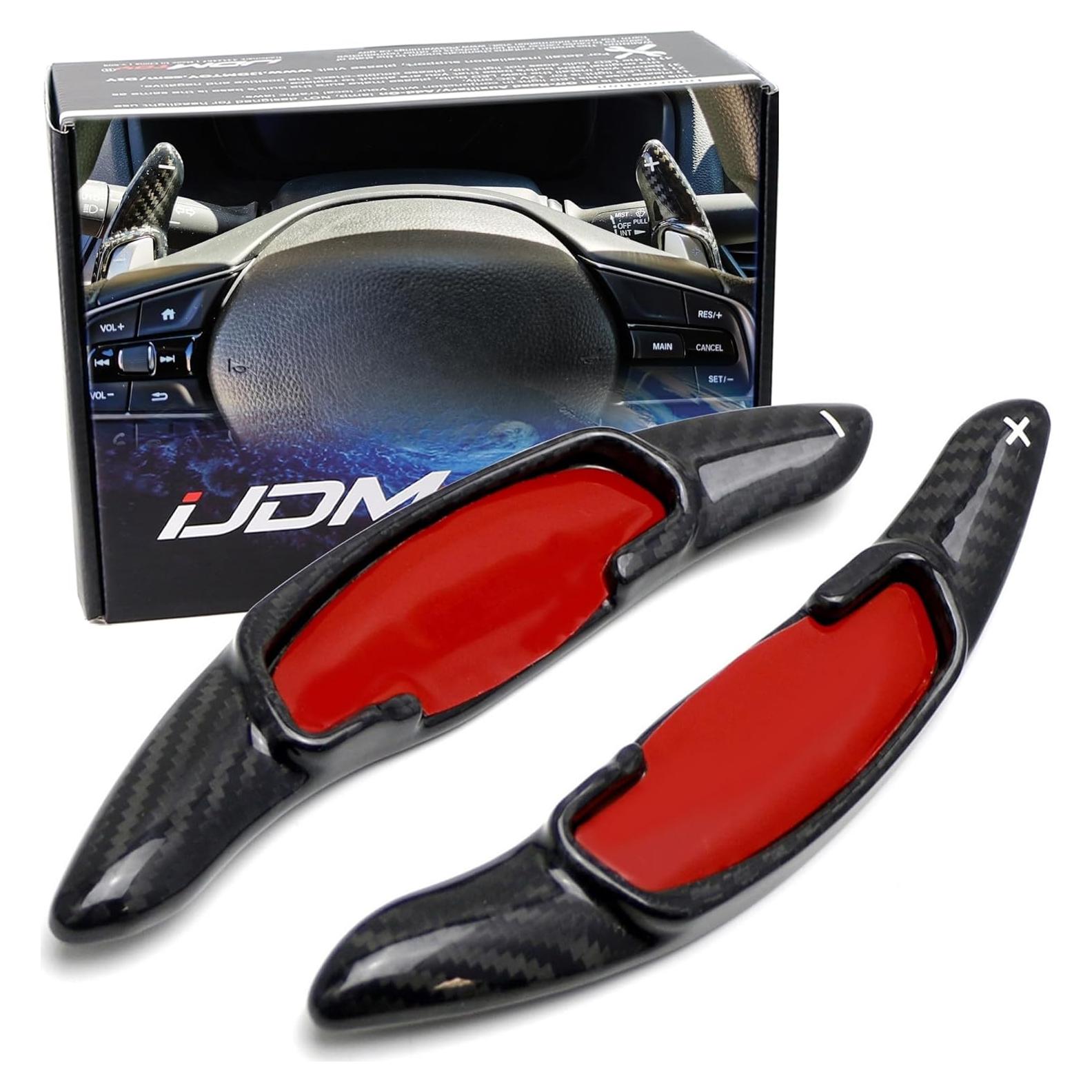 Extensiones de Palanca de Cambios iJDMTOY Fibra de Carbono Negro