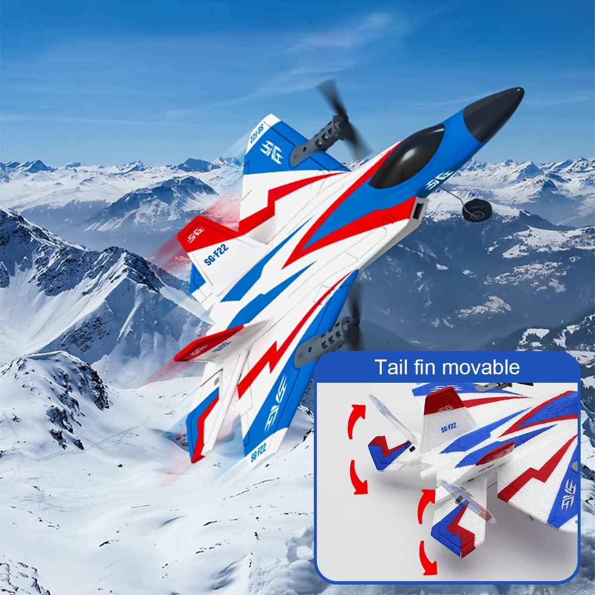 Avión RC F-22 Leopmase con Estabilizador y 2 Baterías