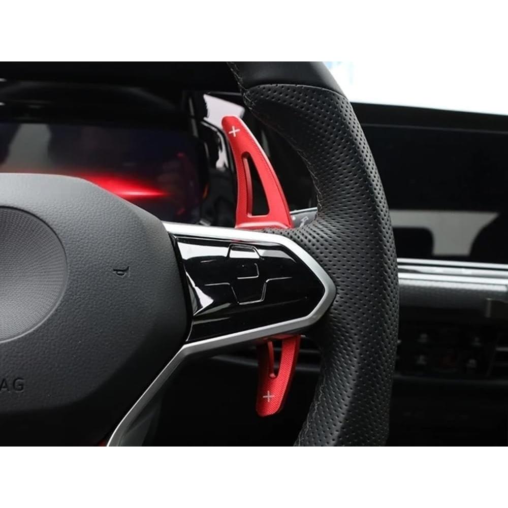 Extensiones de Palanca de Cambio iJDMTOY Rojo Aluminio para VW MK8