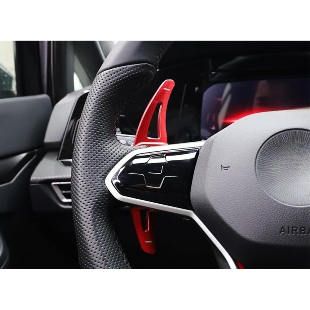 Extensiones de Palanca de Cambio iJDMTOY Rojo Aluminio para VW MK8