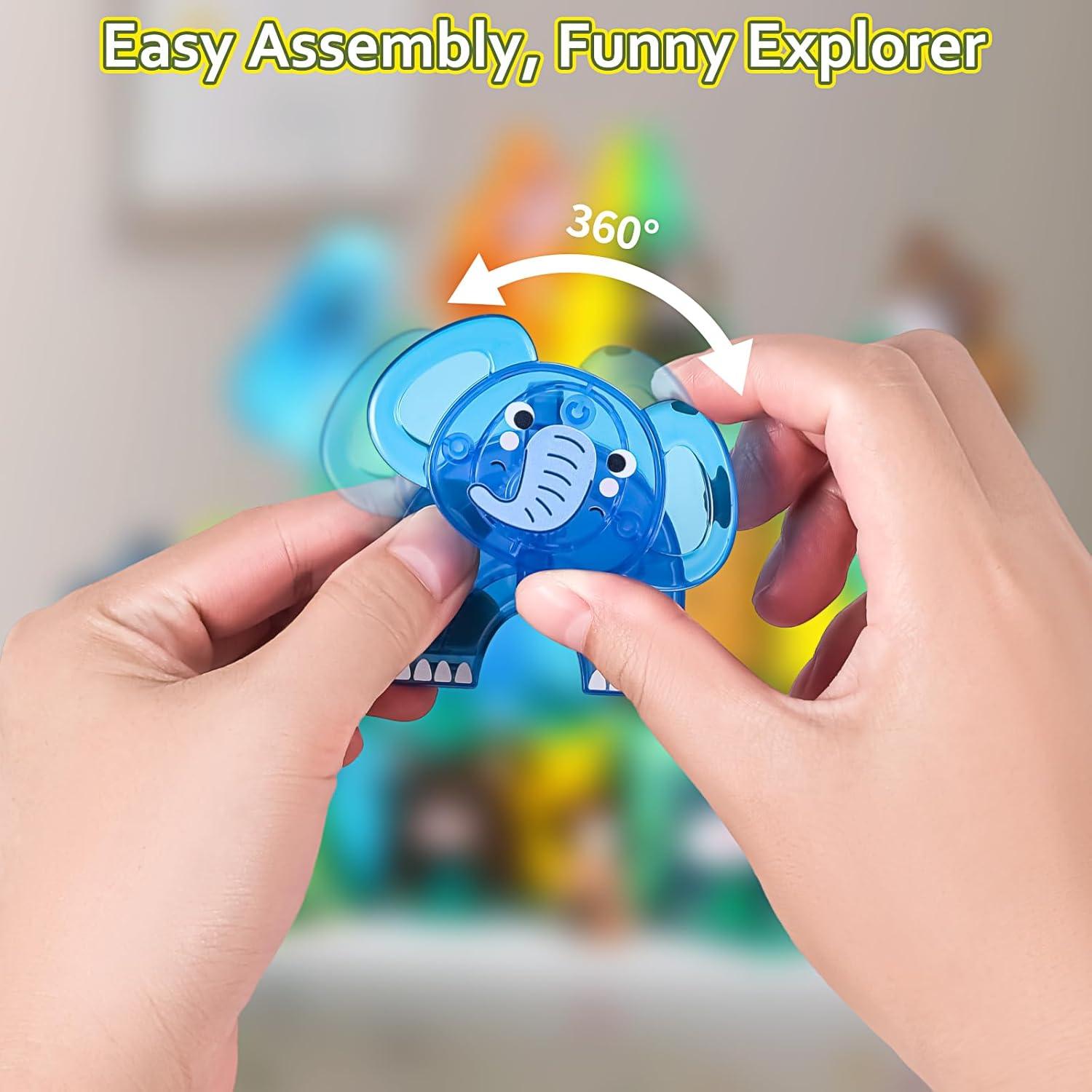 Juego de Azulejos Magnéticos ASAGO Animales Safari 62 Piezas