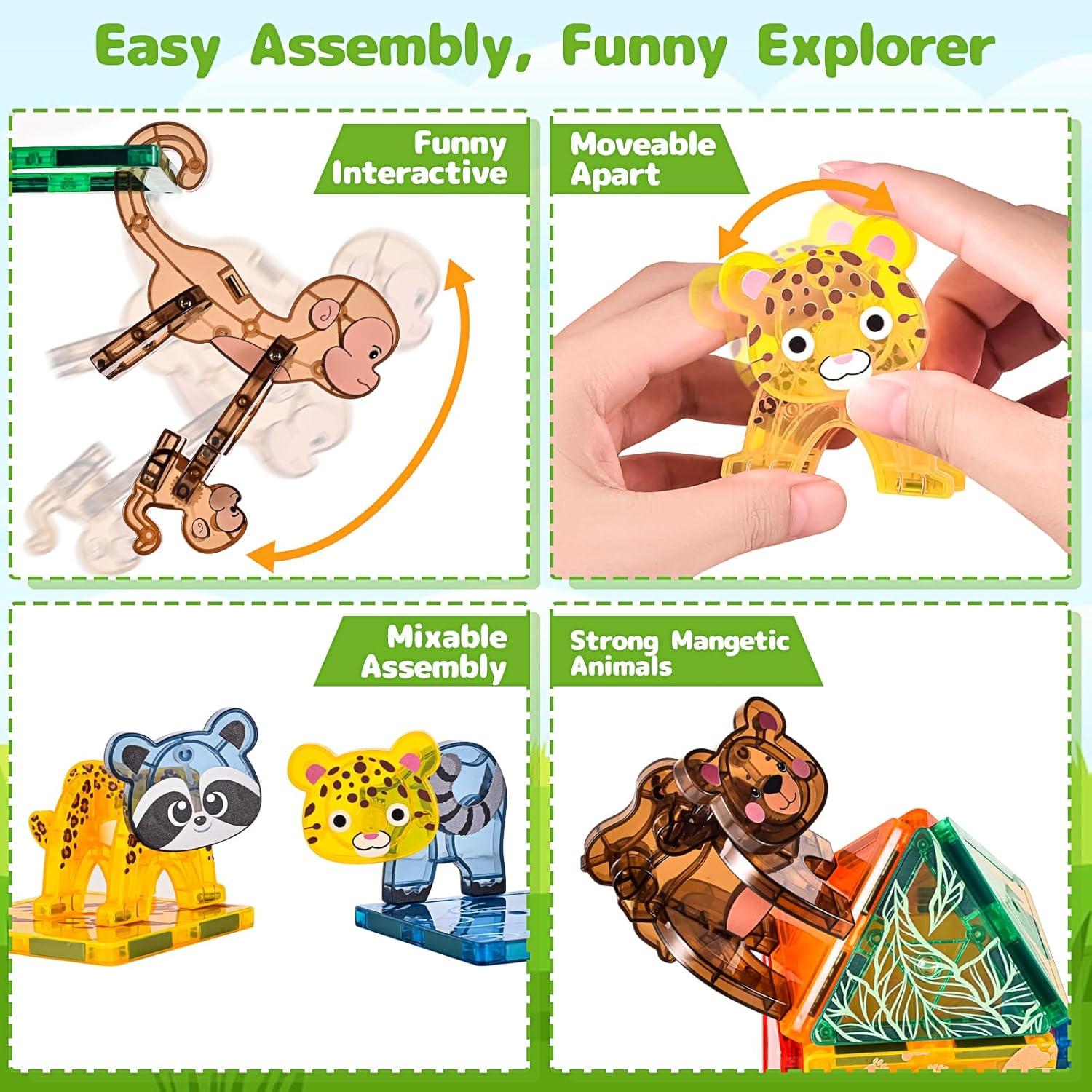 Juguetes Magnéticos ASAGO Animales Selva 23x16 cm