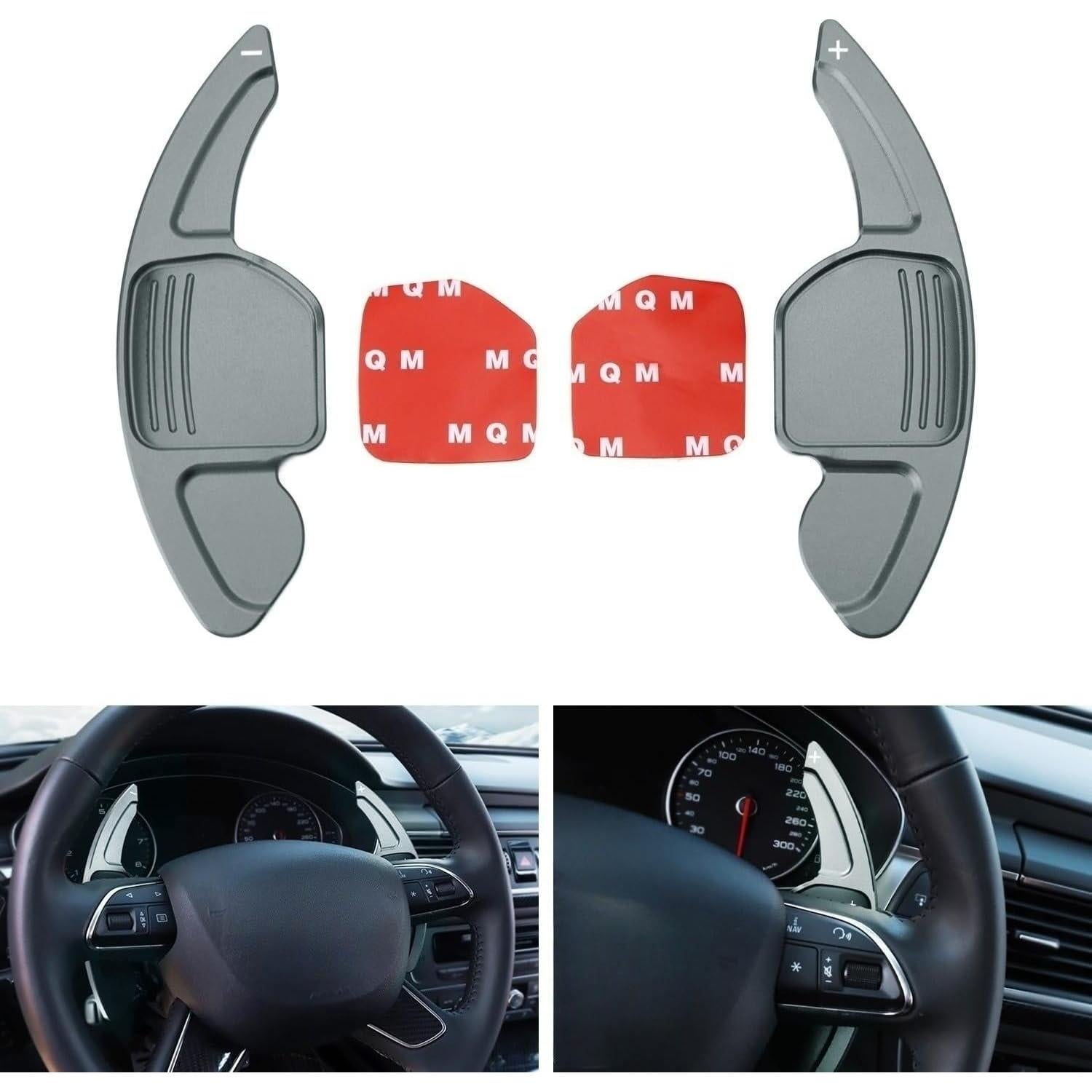 Extensiones de Paletas iJDMTOY Aluminio CNC para Audi