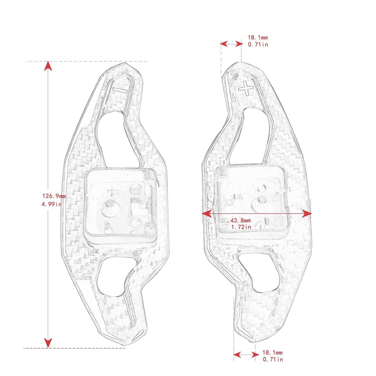 Palanca de Cambio de Fibra de Carbono SK CUSTOM para Audi